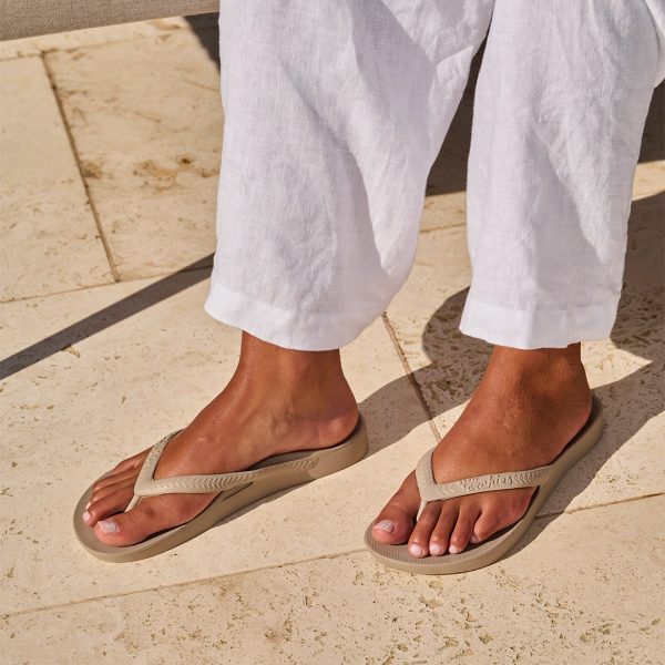 Arch Support Flip Flops - Classic - Taupe